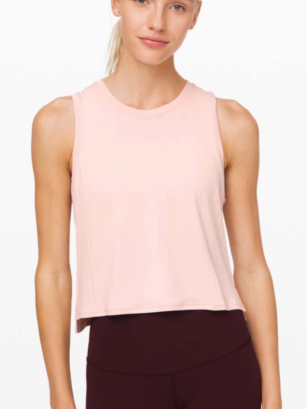 Lululemon train to be tank top light pink size 4
